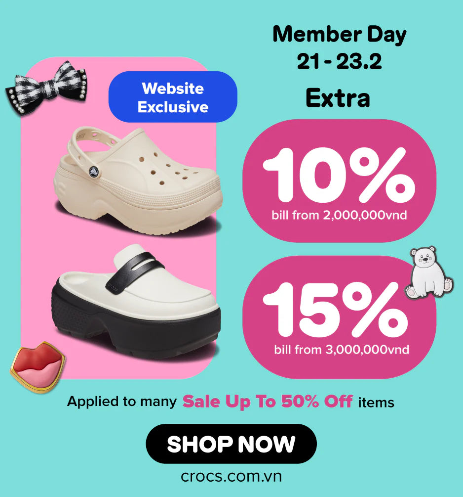 🔥 Member Day - Ưu đãi Crocs Club