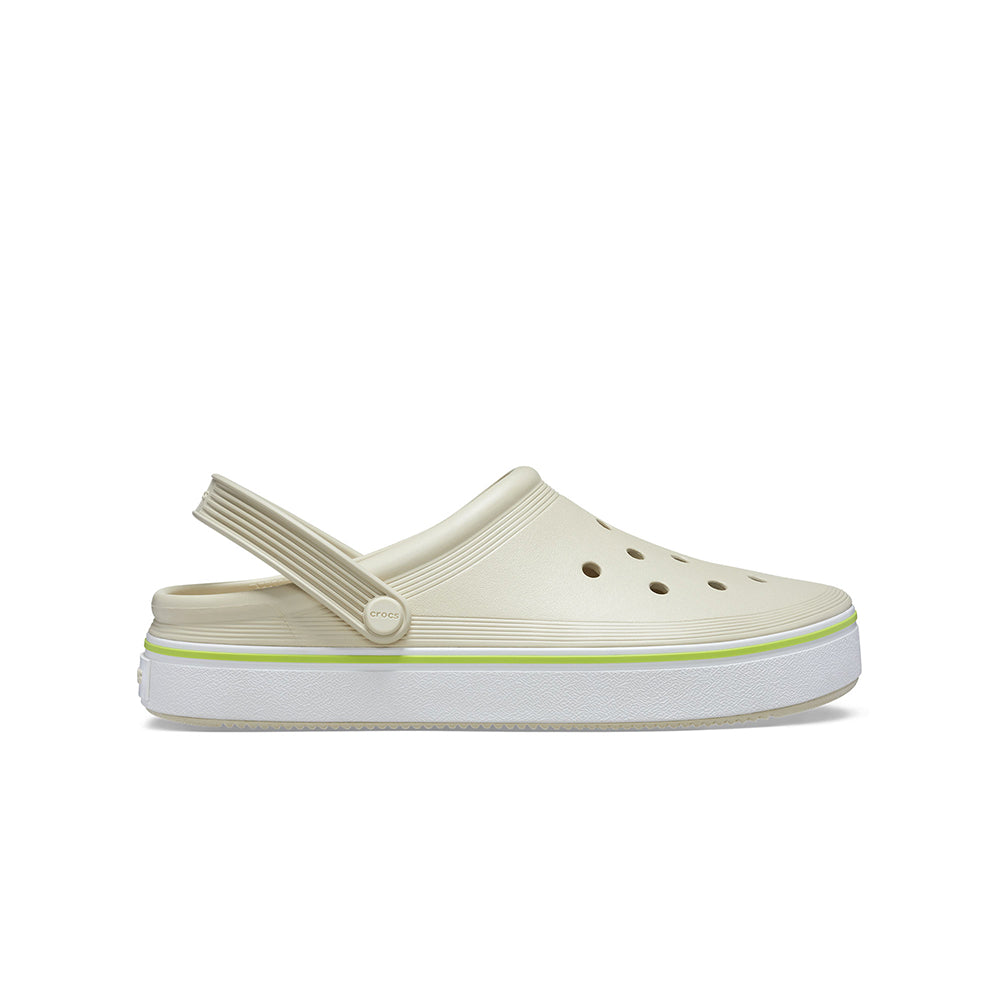 Giày Clog Unisex Crocs Off Court - Bone