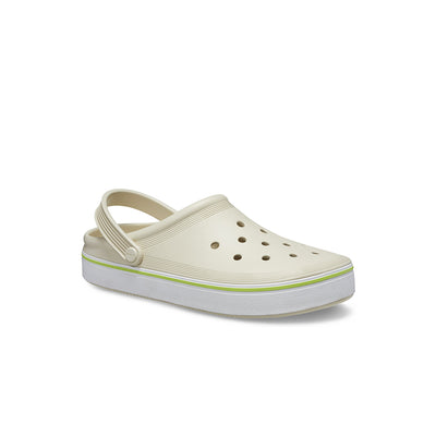 Giày Clog Unisex Crocs Off Court - Bone