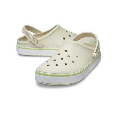 Giày Clog Unisex Crocs Off Court - Bone