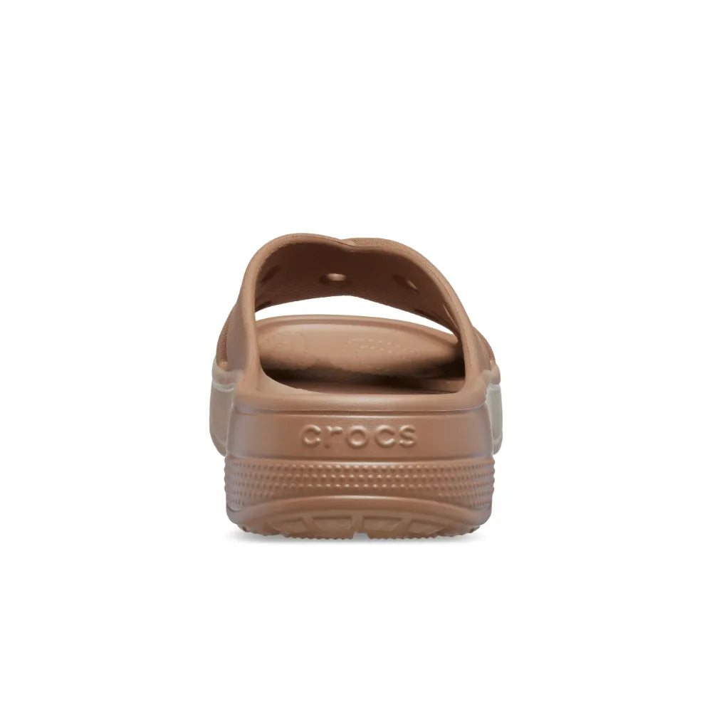 Dép Quai Ngang Nữ Crocs Classic Cross Strap - Milk Chocolate