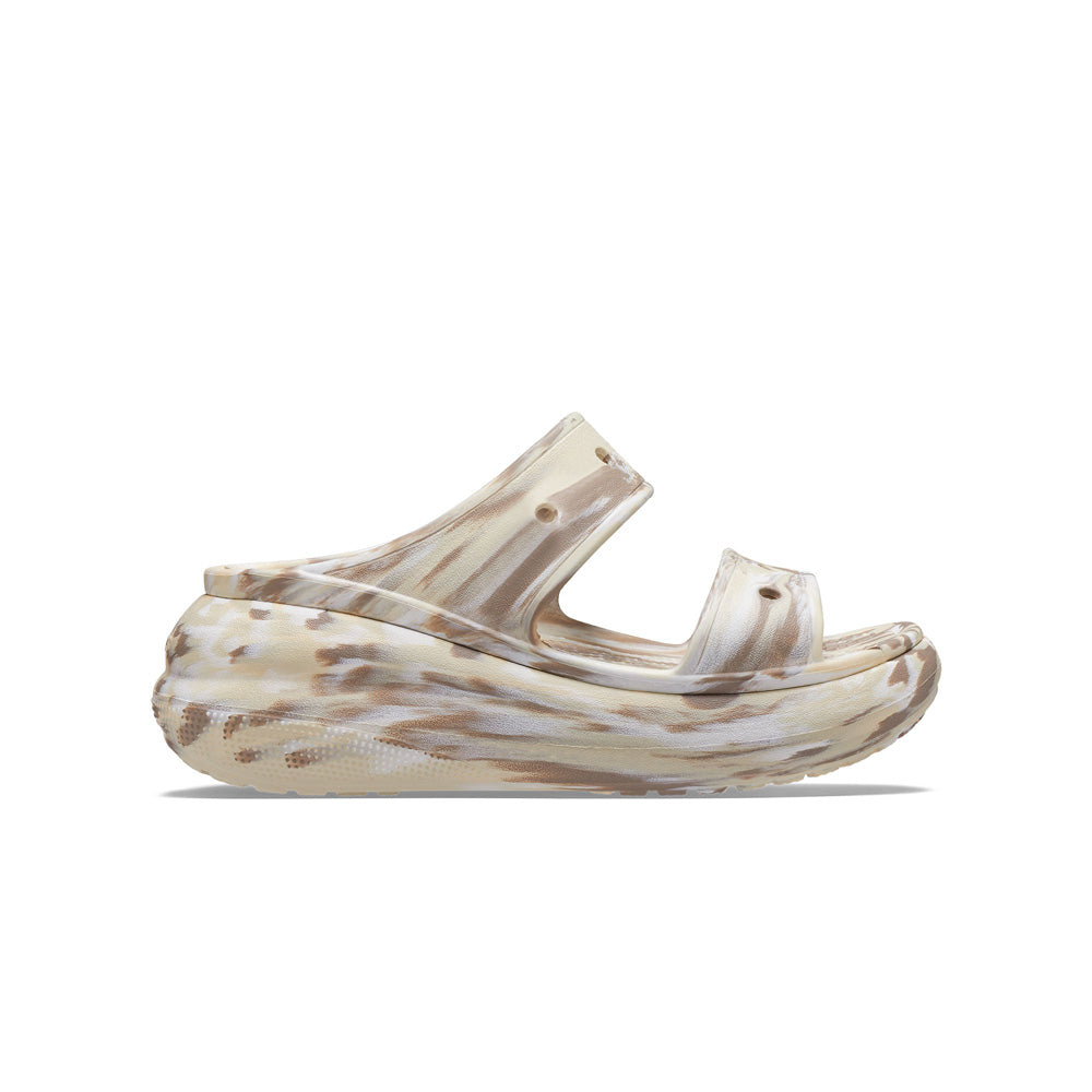 Dép Xăng Đan Unisex Crocs Classic Crush Marbled - Bone