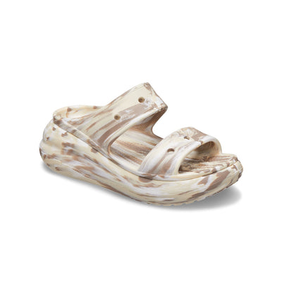 Unisex Crocs Classic Crush Marbled Sandals