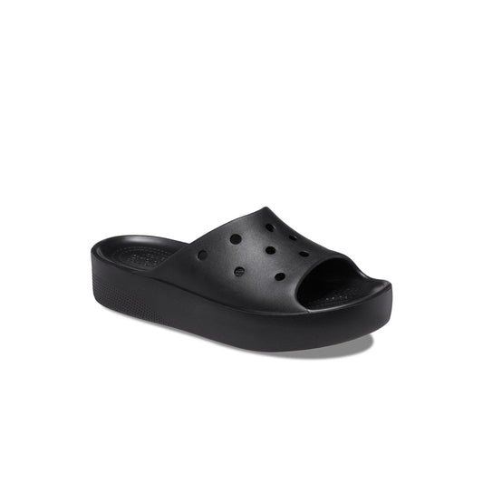 Dép Quai Ngang Nữ Crocs Classic Platform - Black