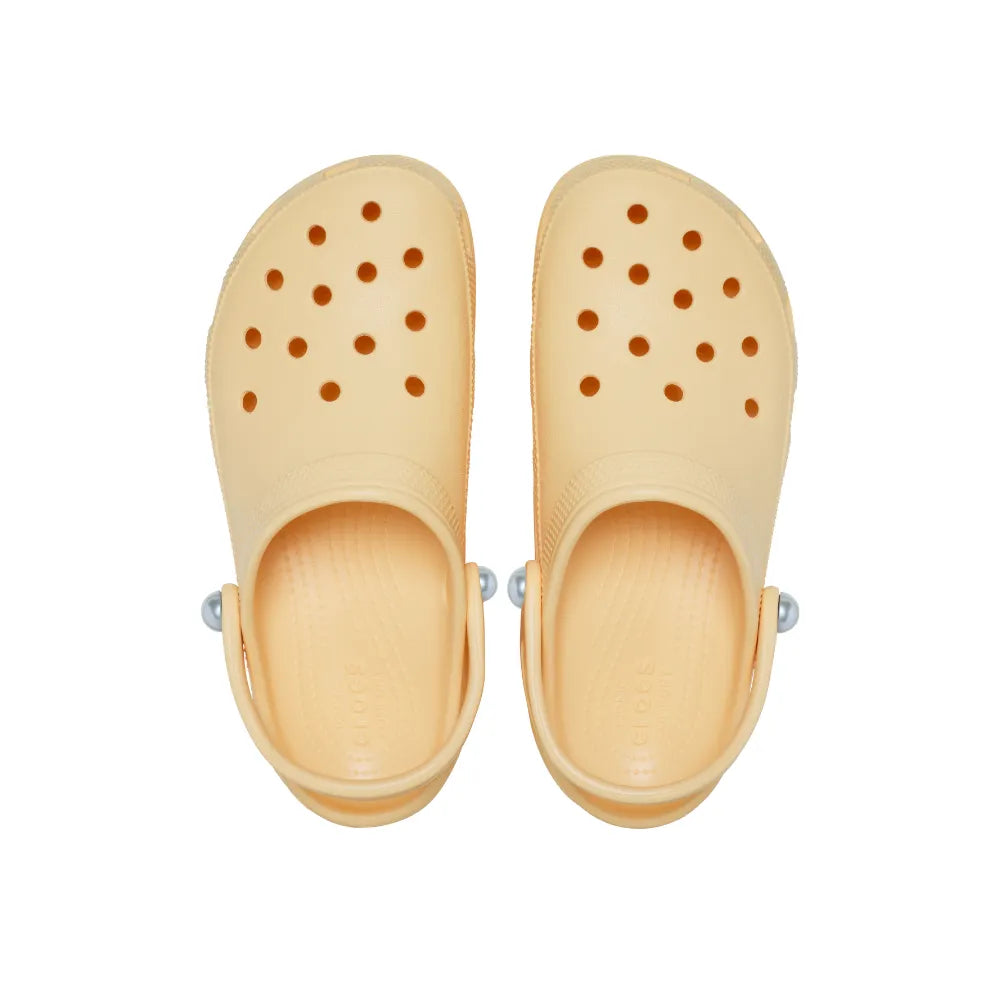 Giày Clog Nữ Crocs Classic Platform Pearl - Golden Hour