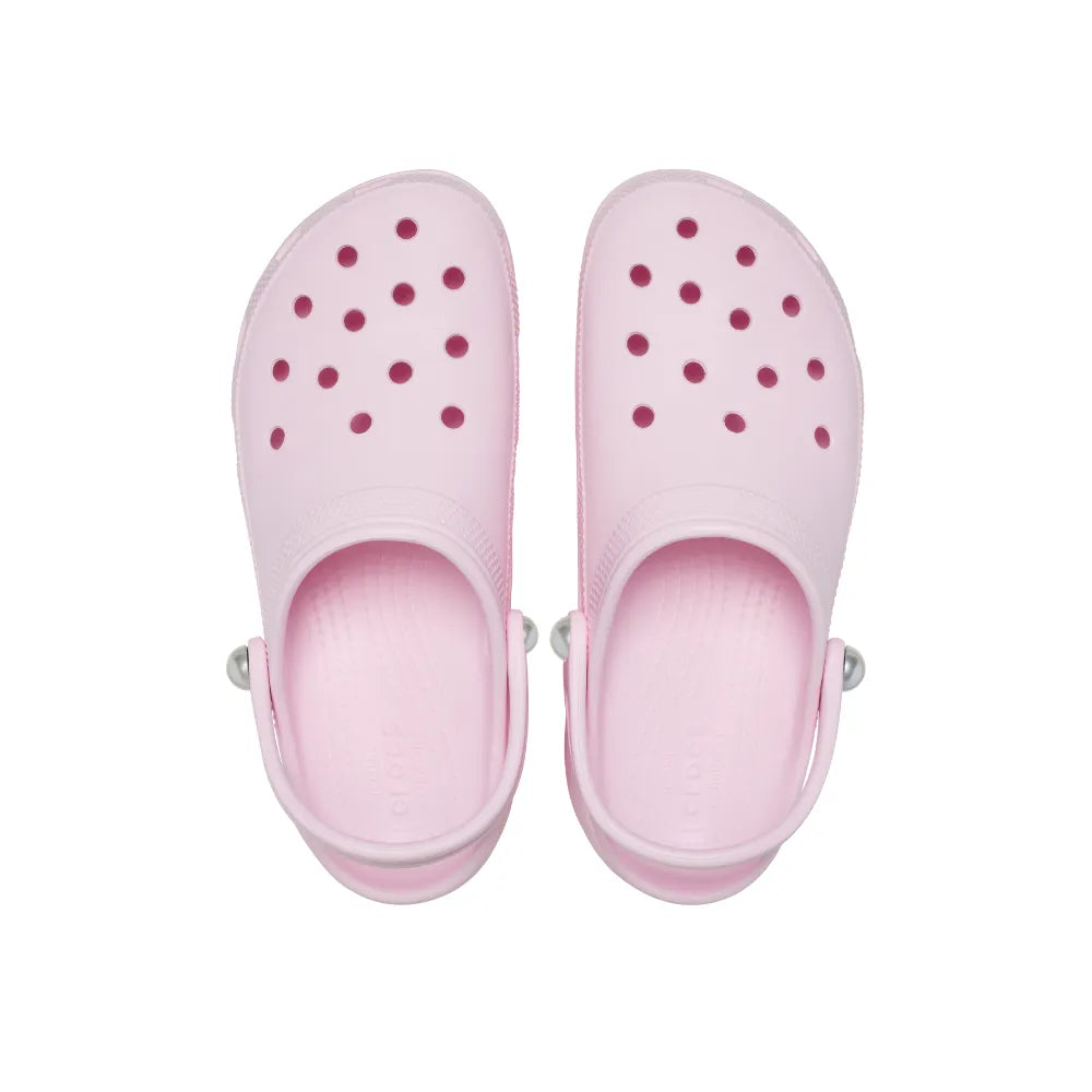 Giày Clog Nữ Crocs Classic Platform Pearl - Pink Milk