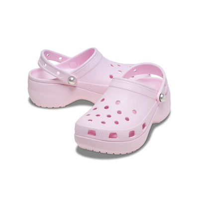 Women's Crocs Classic Platform Pearl Clog