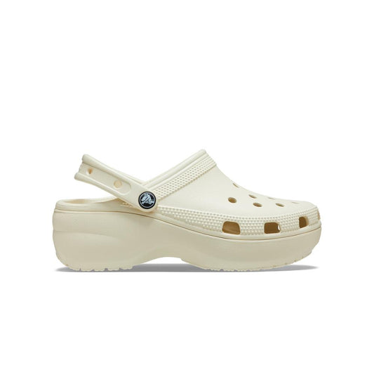 Giày Clog Nữ Crocs Platform Classic - Bone