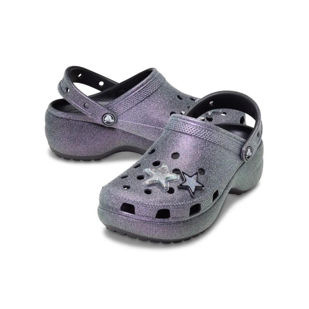 Women's Crocs Platform Glitter Classic Clog