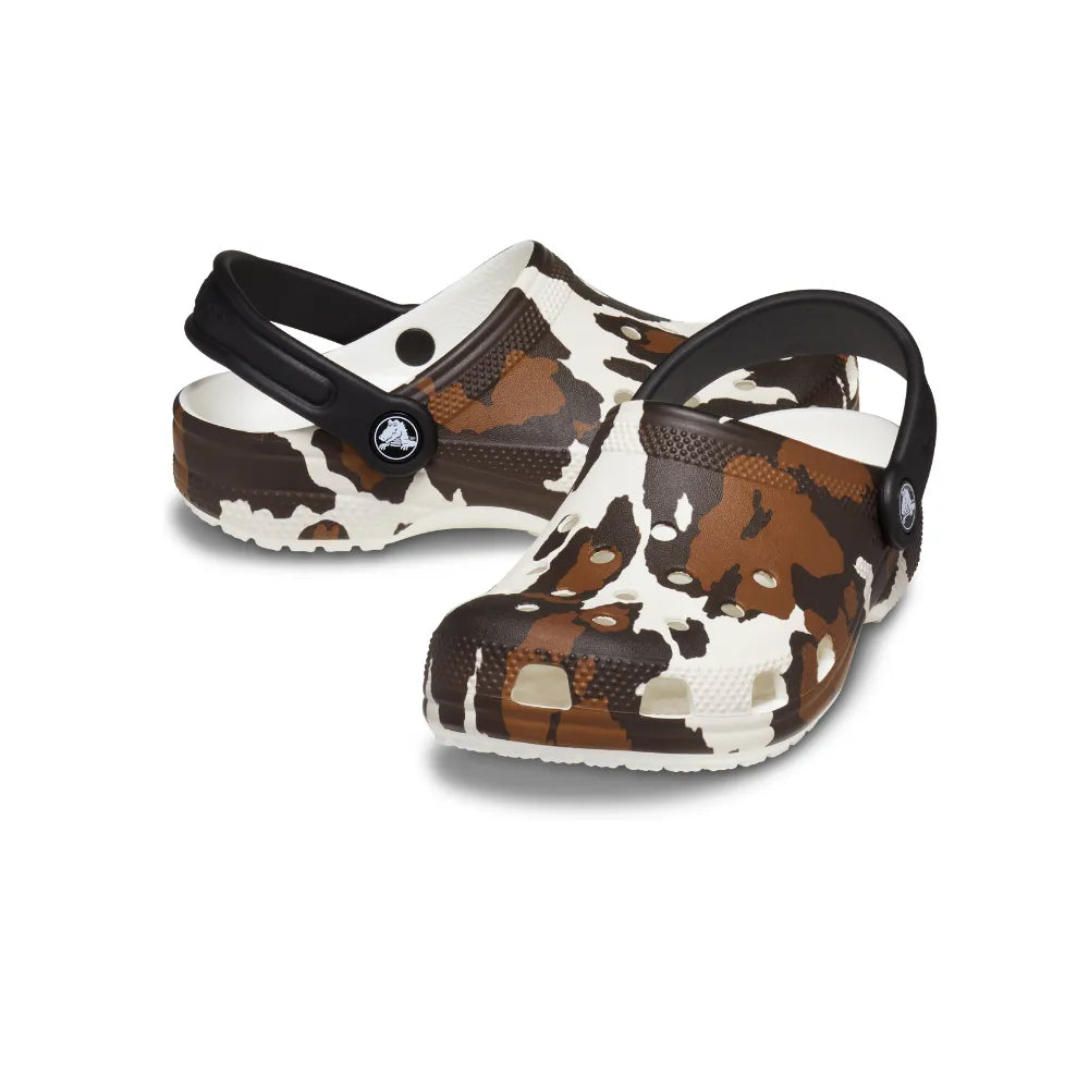 Giày Clog Trẻ Em Crocs Classic Cow Print - Cow