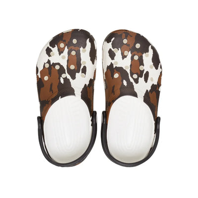 Giày Clog Trẻ Em Crocs Classic Cow Print - Cow