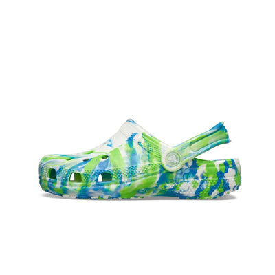 Giày Clog Trẻ Em Crocs Classic Glow Marbled - Prep Blue