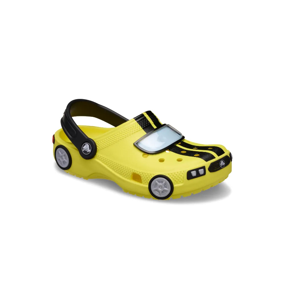 Giày Clog Trẻ Em Crocs Classic Iam Race Car - Cyber Yellow