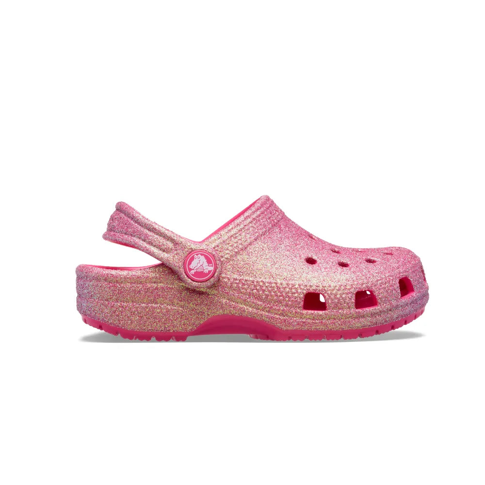 Giày Clog Trẻ Em Crocs Classic Iridescent Glitte - Dragon Fruit