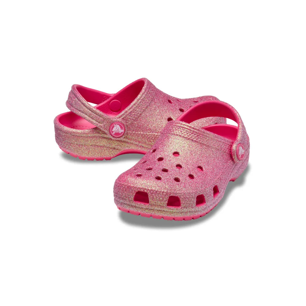 Giày Clog Trẻ Em Crocs Classic Iridescent Glitte - Dragon Fruit