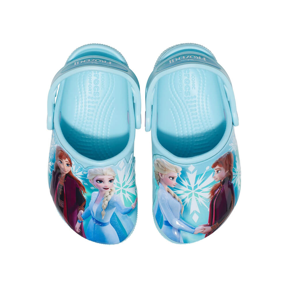 Giày Clog Trẻ Em Crocs Toddler Disney Frozen Ii Fun Lab - Ice Blue