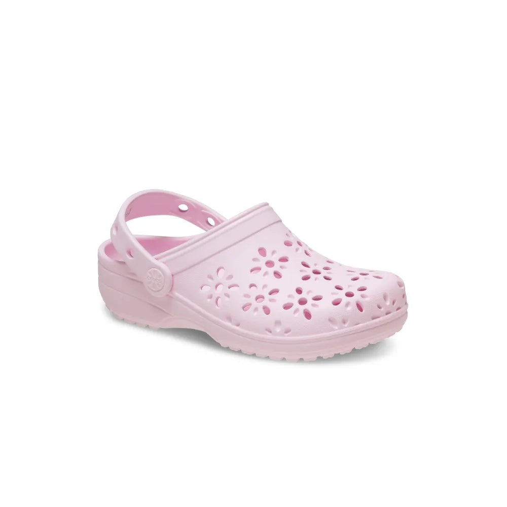 Toddler Crocs Classic Floral Cutout Clog