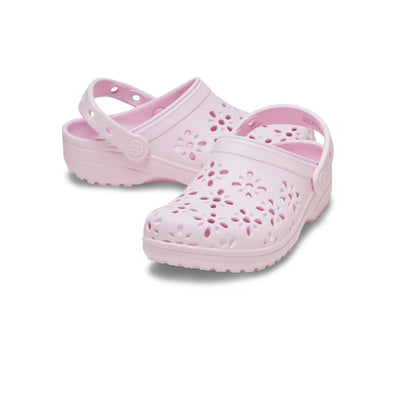 Toddler Crocs Classic Floral Cutout Clog