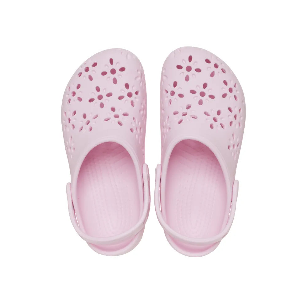 Toddler Crocs Classic Floral Cutout Clog