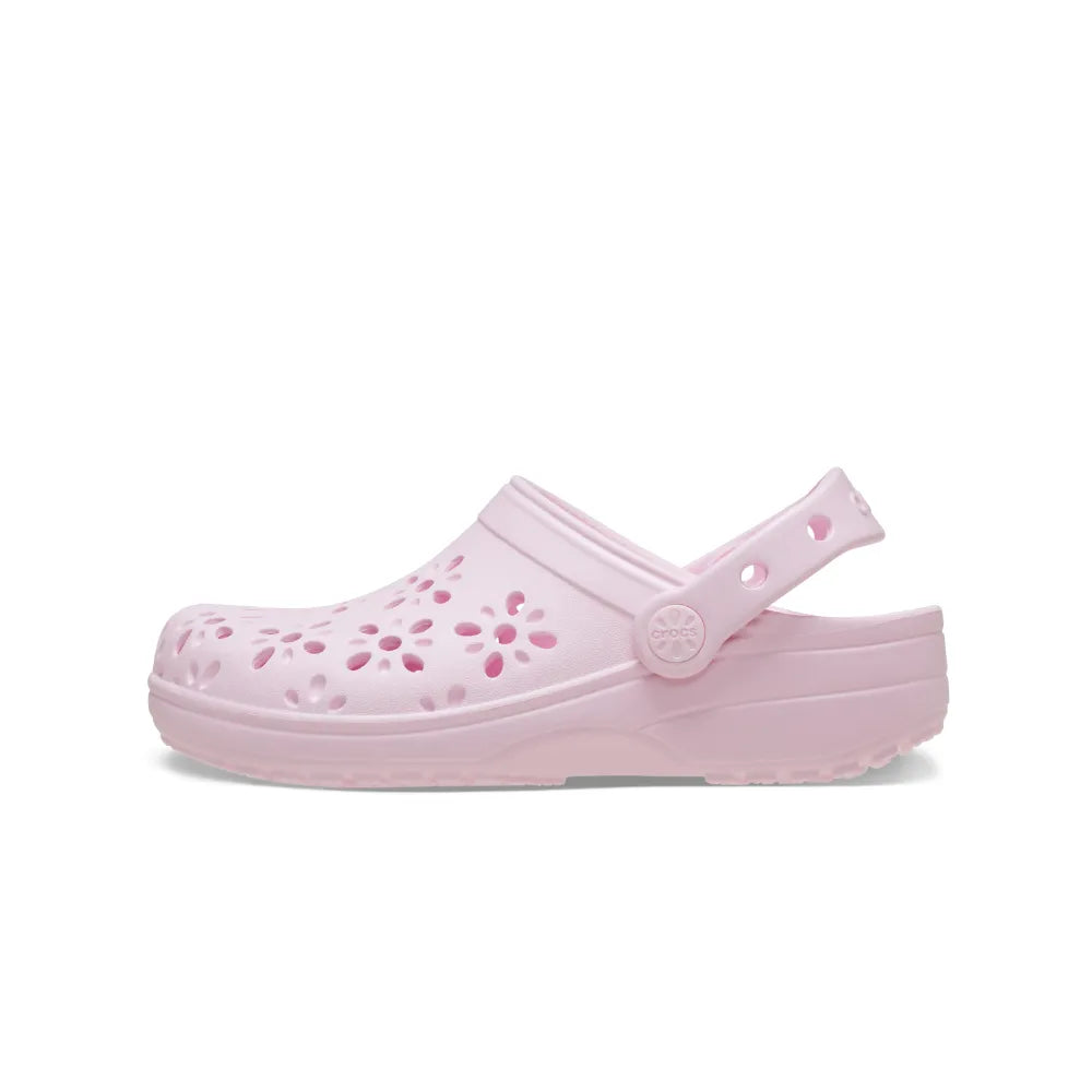 Toddler Crocs Classic Floral Cutout Clog