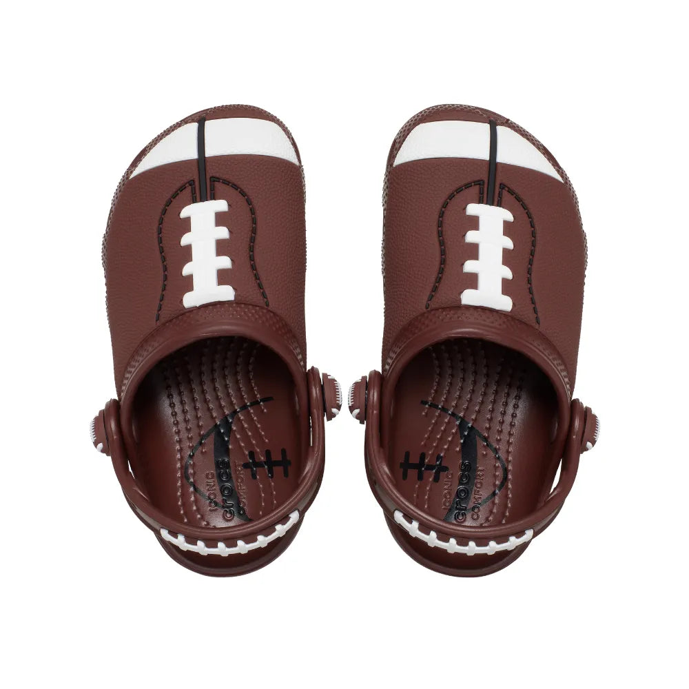 Giày Clog Trẻ Em Crocs Toddler Classic Football - Dark Clay