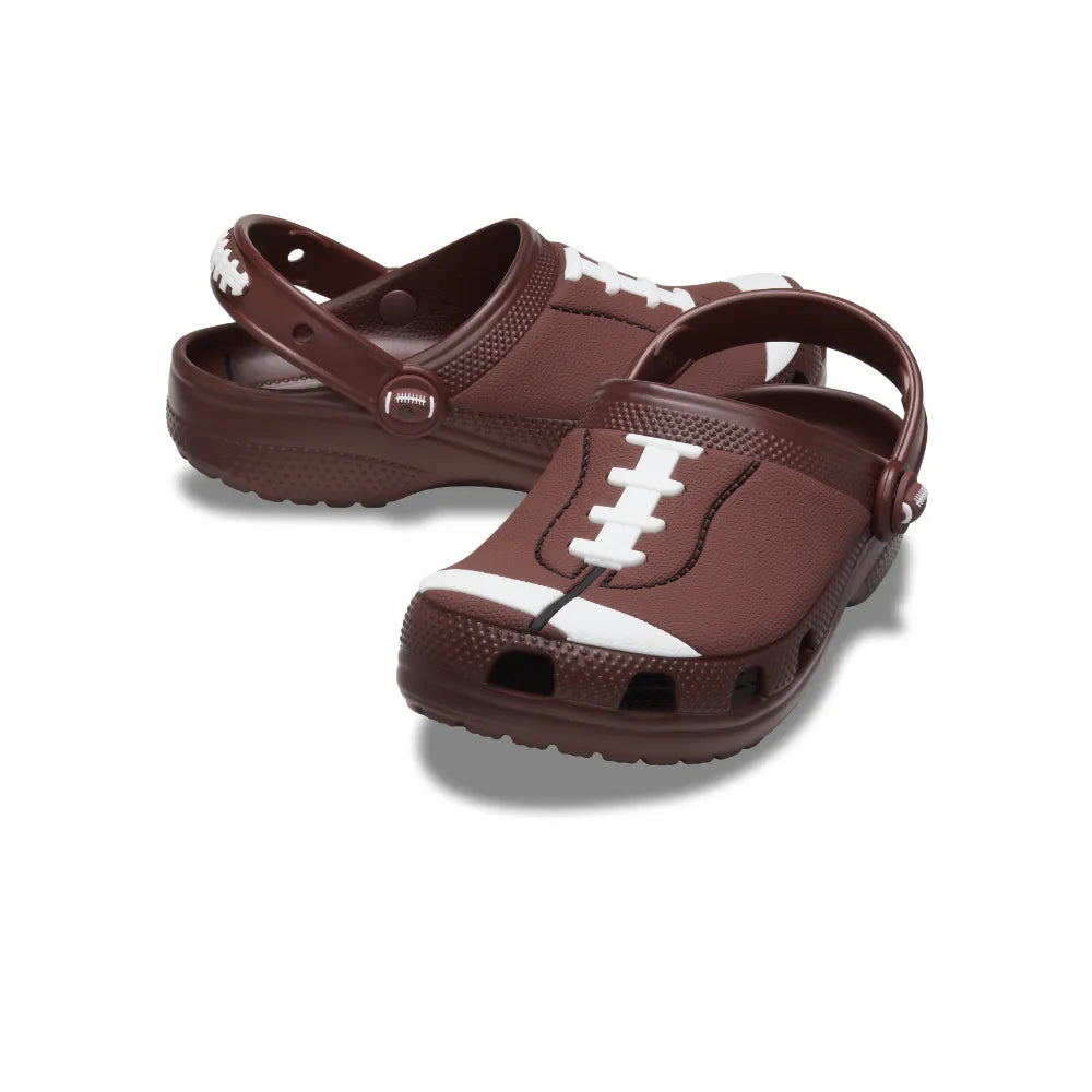 Giày Clog Trẻ Em Crocs Toddler Classic Football - Dark Clay