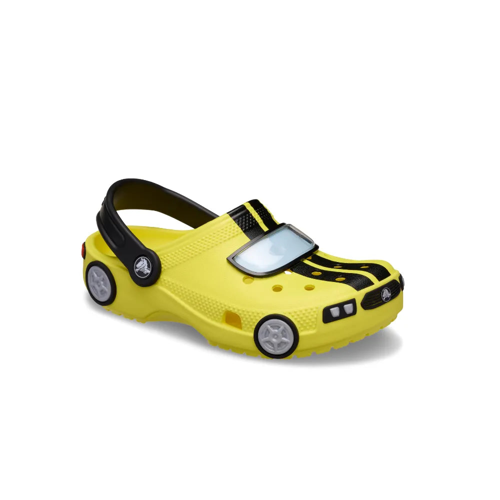 Giày Clog Trẻ Em Crocs Toddler Classic Iam Race Car - Cyber Yellow