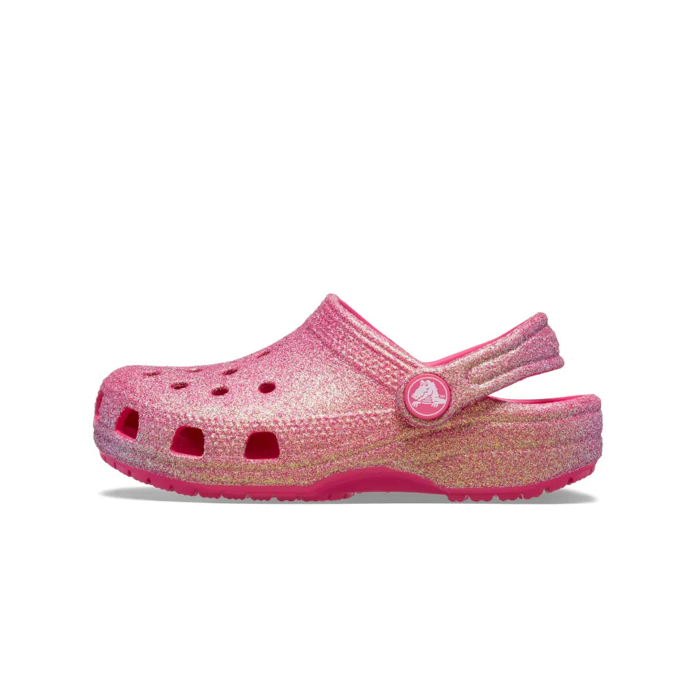 Giày Clog Trẻ Em Crocs Toddler Classic Iridescent Glitte - Dragon Fruit