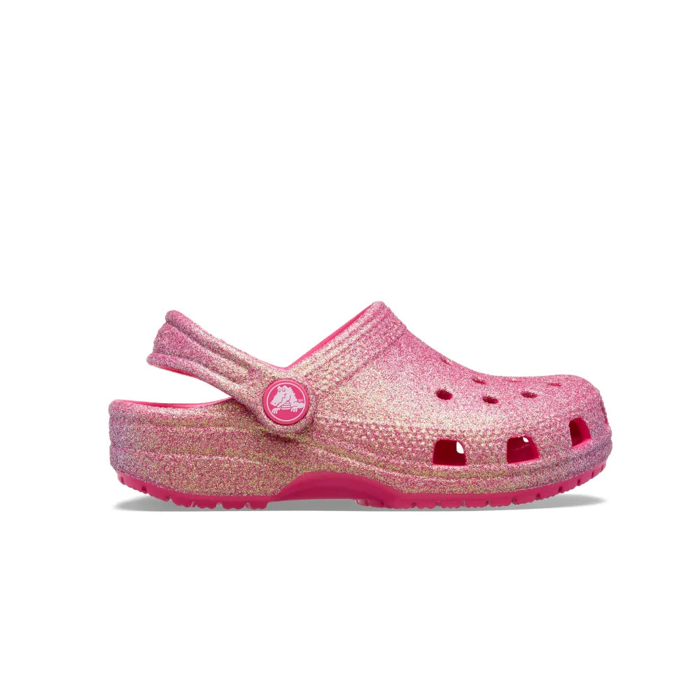 Giày Clog Trẻ Em Crocs Toddler Classic Iridescent Glitte - Dragon Fruit