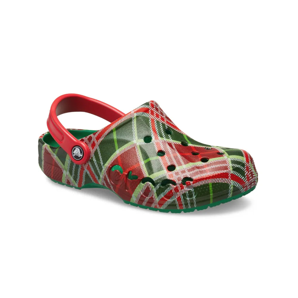 Unisex Crocs Baya Holiday Plaid Clog