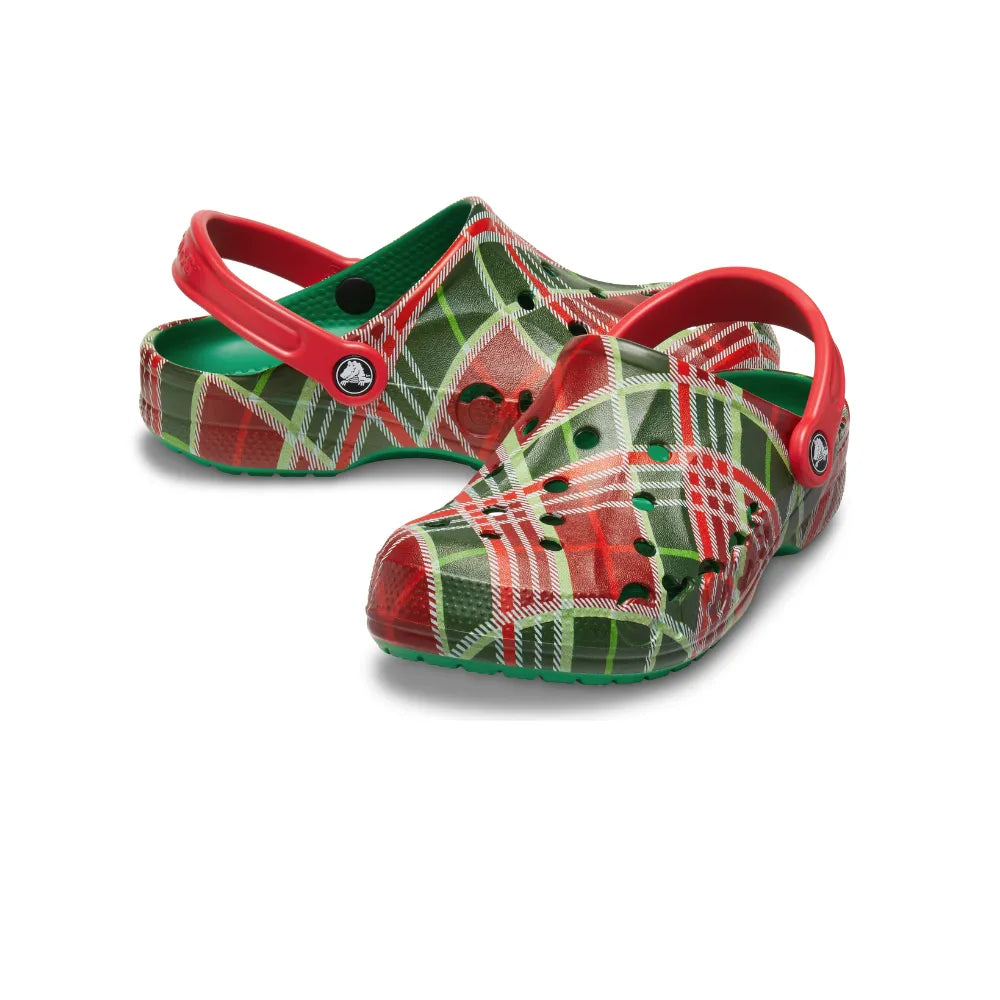 Unisex Crocs Baya Holiday Plaid Clog