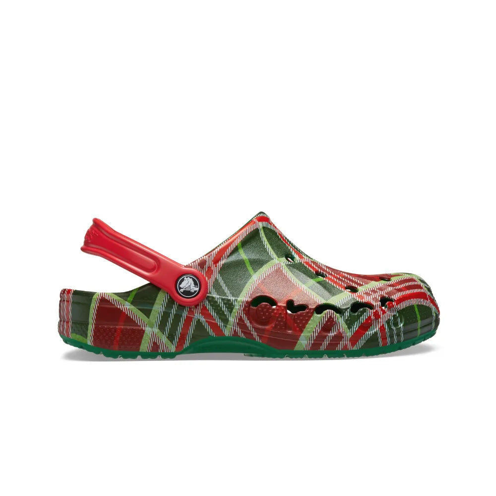 Unisex Crocs Baya Holiday Plaid Clog