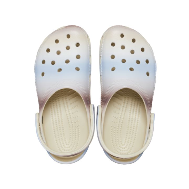 Giày Clog Unisex Crocs Classic Color Dip - Bone