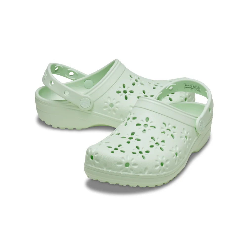 Unisex Crocs Classic Floral Cutout Clog