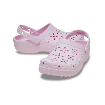 Unisex Crocs Classic Floral Cutout Clog