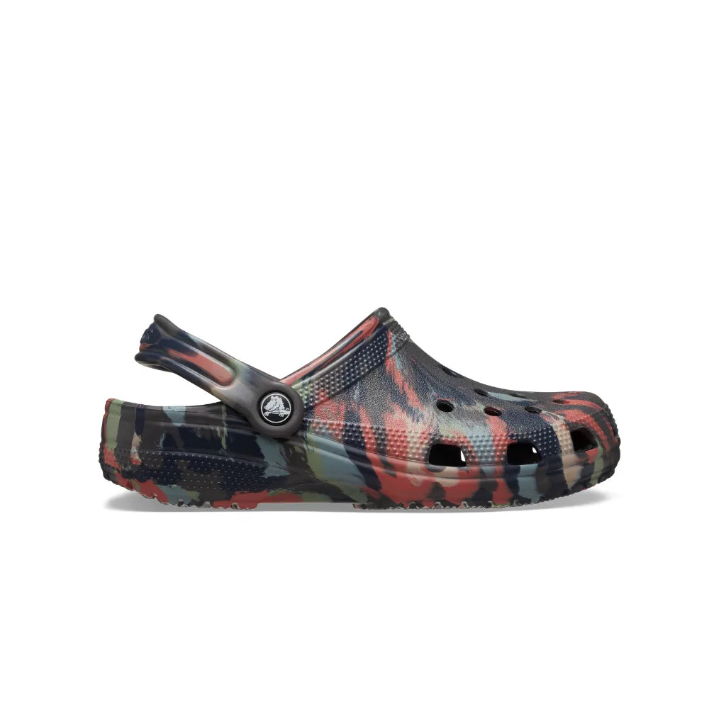 Giày Clog Unisex Crocs Classic Marbled - Black Sand