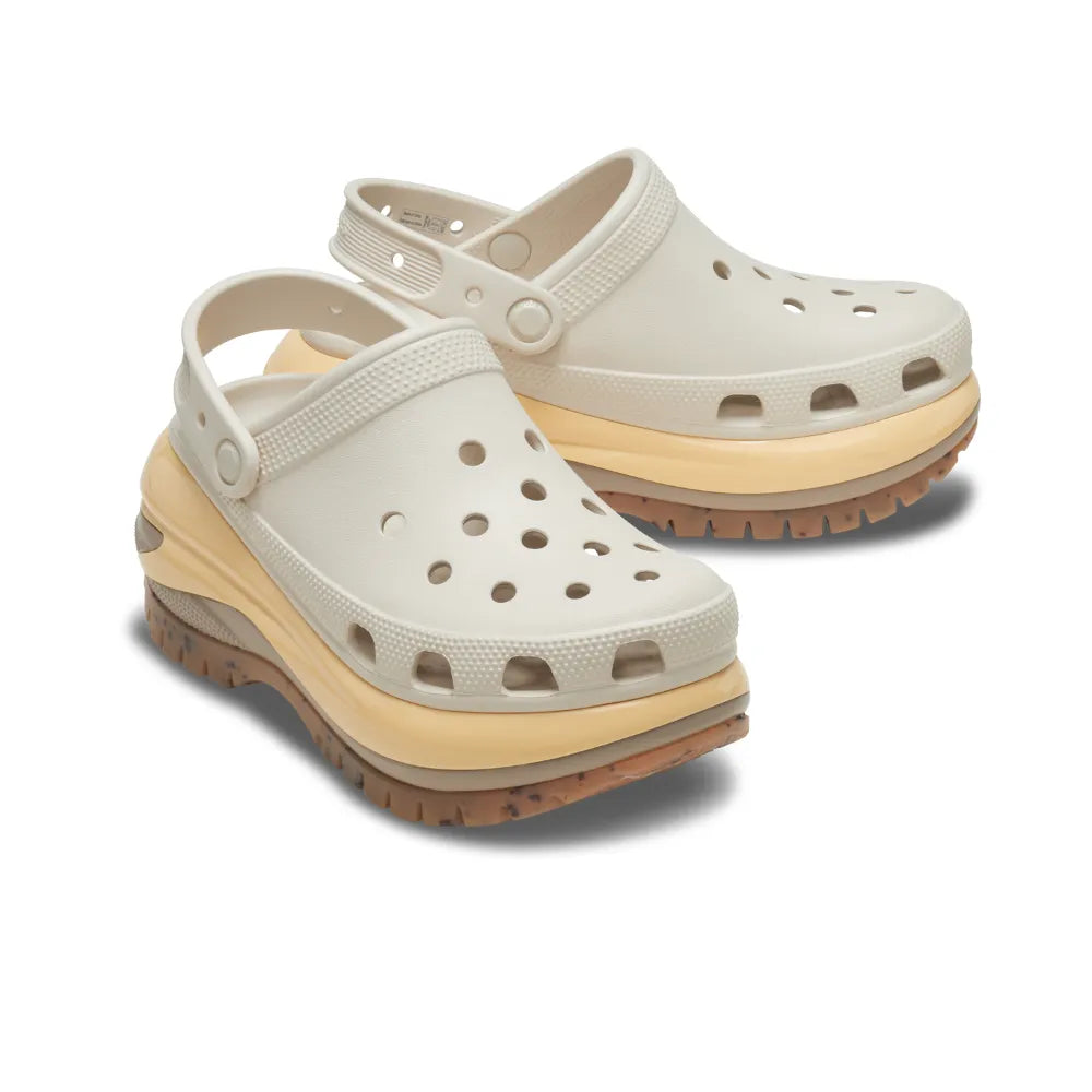 Giày Clog Unisex Crocs Mega Crush Classic - Almond Tint