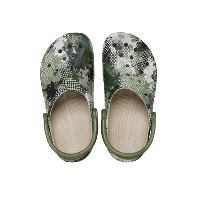 Giày Clog Unisex Crocs Seasonal Printed Baya - Cobblestone