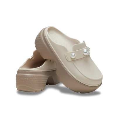 Giày Thời Trang Unisex Crocs Stomp Pearl Loafer - Almond Tint