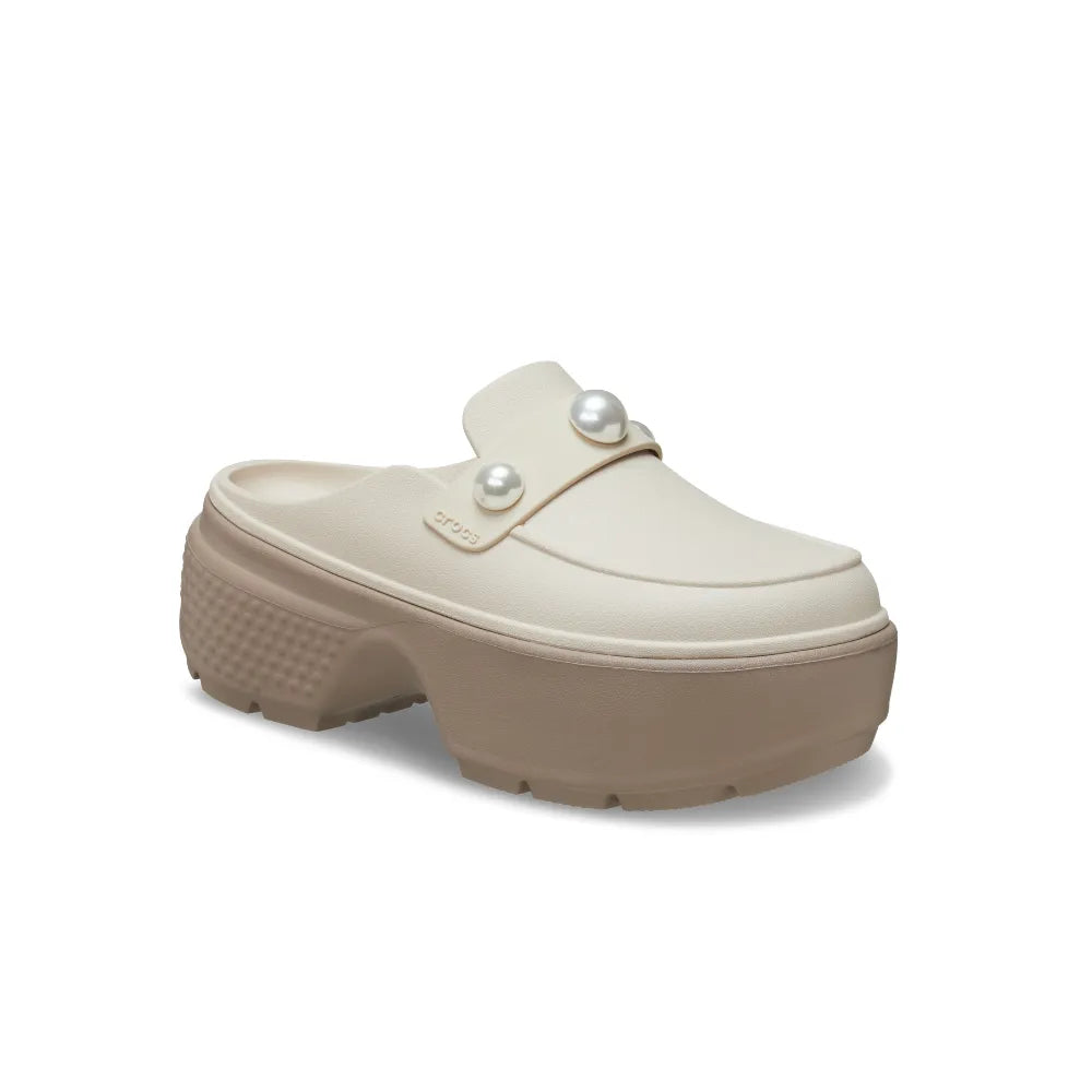 Giày Thời Trang Unisex Crocs Stomp Pearl Loafer - Almond Tint