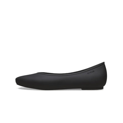 Giày Đế Bệt Nữ Crocs Brooklyn Pointed - Black