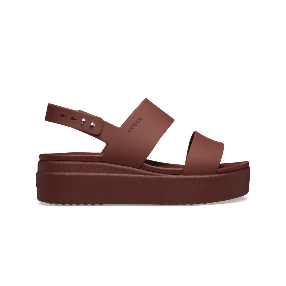 Giày Đế Xuồng Nữ Crocs Brooklyn - Dark Clay