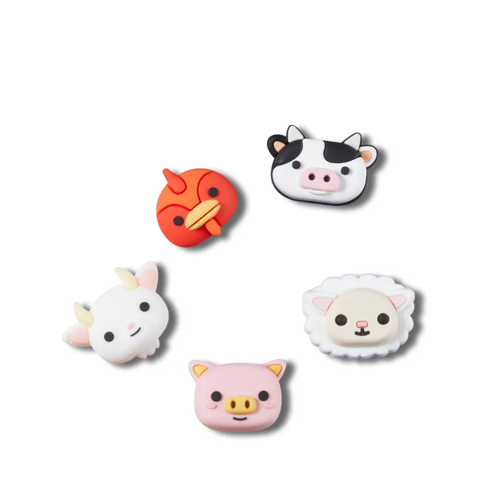 Jibbitz™ Charm 3D Farm Animal Faces