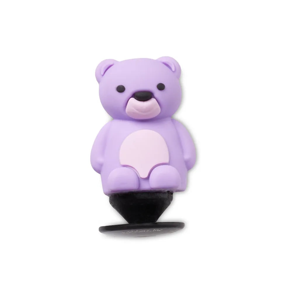 Jibbitz™ Charm 3D Purple Teddy Bear