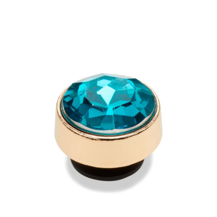 Jibbitz™ Charm Aquamarine Circle Gem