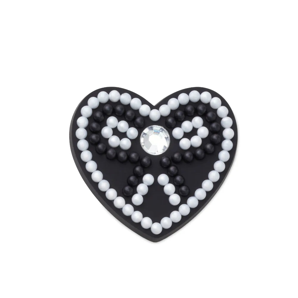 Jibbitz™ Charm Beaded Heart And Bow