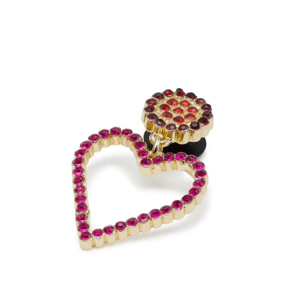 Jibbitz™ Charm Pink Beaded Heart