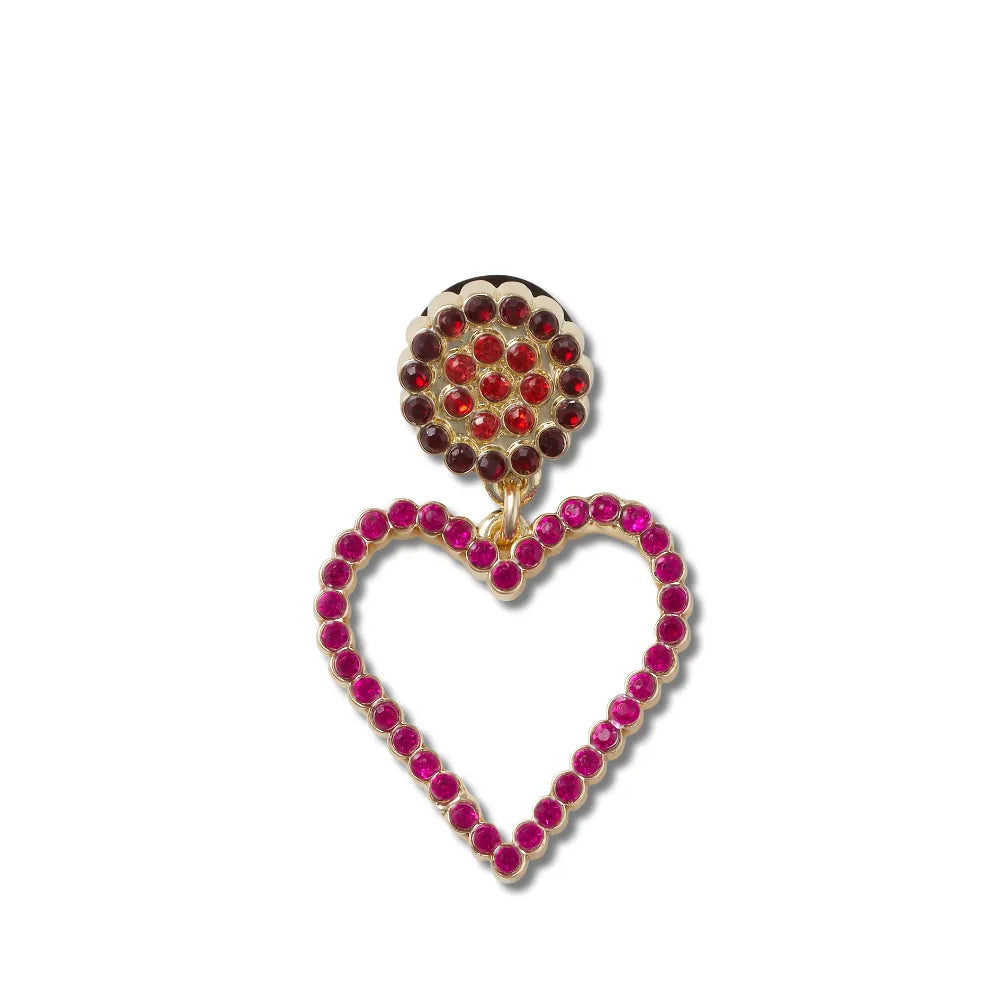 Jibbitz™ Charm Pink Beaded Heart