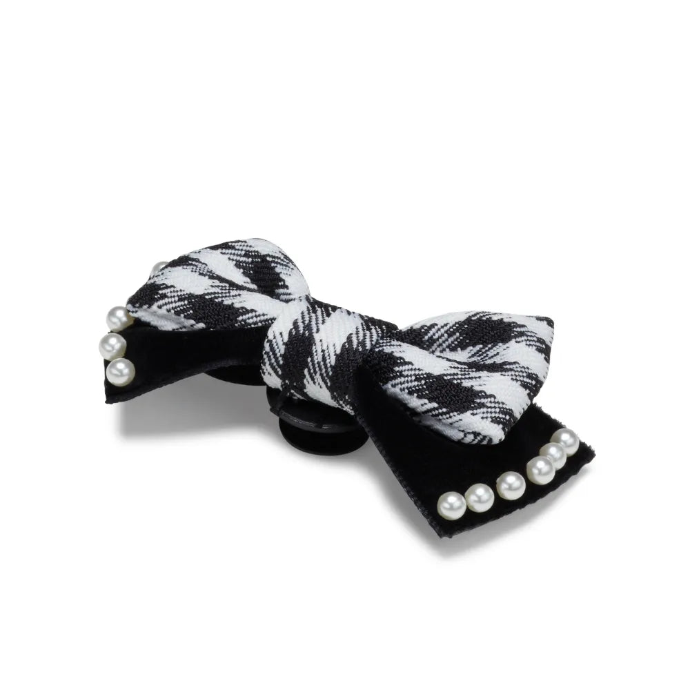 Jibbitz™ Charm Black Double Layer Bow