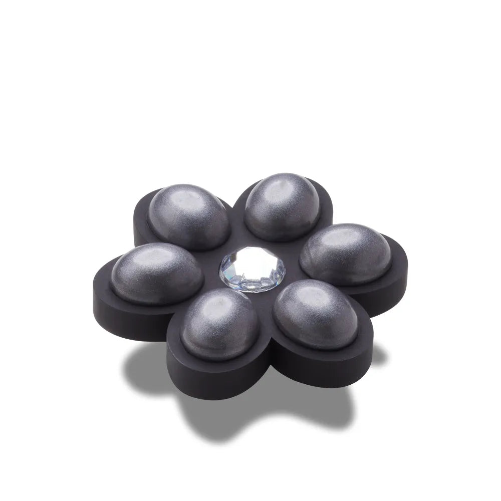 Jibbitz™ Charm Charcoal Flower Gem